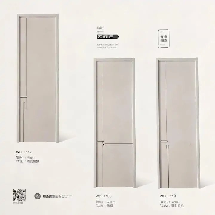 Puerta modelo WD-T108 / WD-T110 / WD-T112 color Blanco-Nube