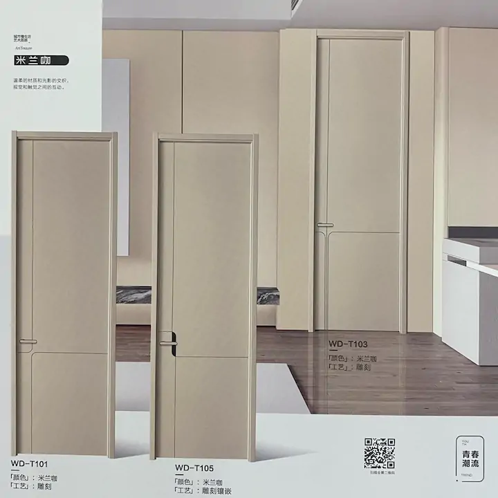 Puerta modelo WD-T101 / WD-T103 / WD-T105 color Cafe-Latte